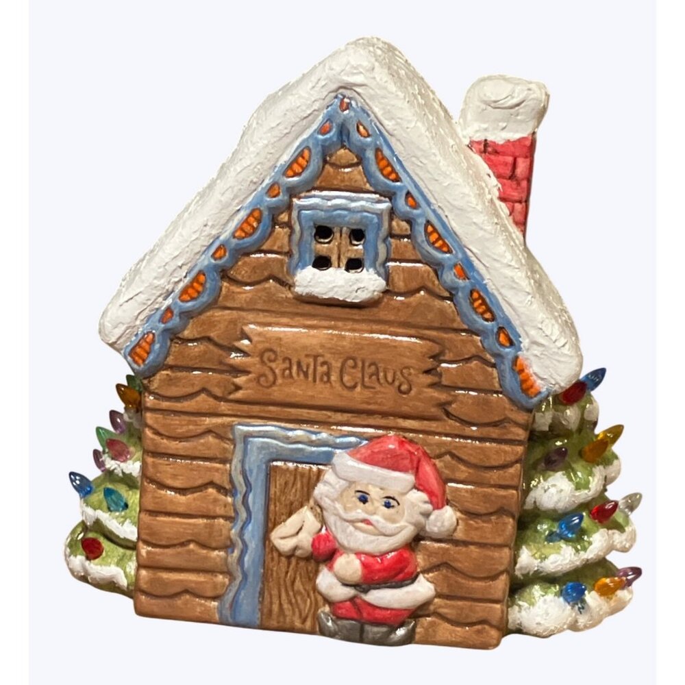 Santa Claus Vintage Ceramic Christmas House Decoration